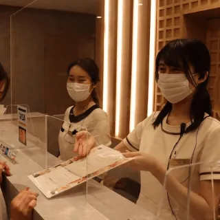 Hana Beauty Clinicの二重整形を受ける前の受付の様子