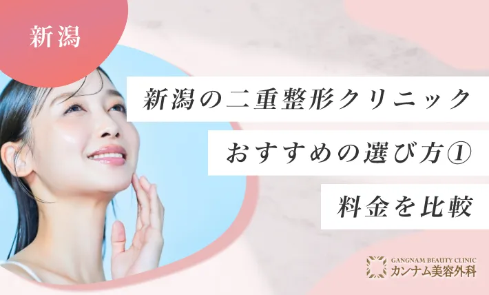 新潟の二重整形クリニックのおすすめの選び方① 料金を比較