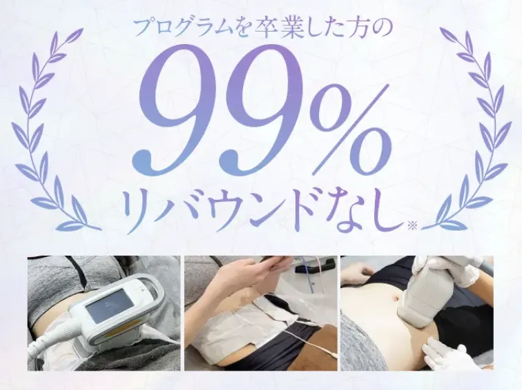 ディオクリニックのプログラムを卒業した方の99%がリバウンドなし