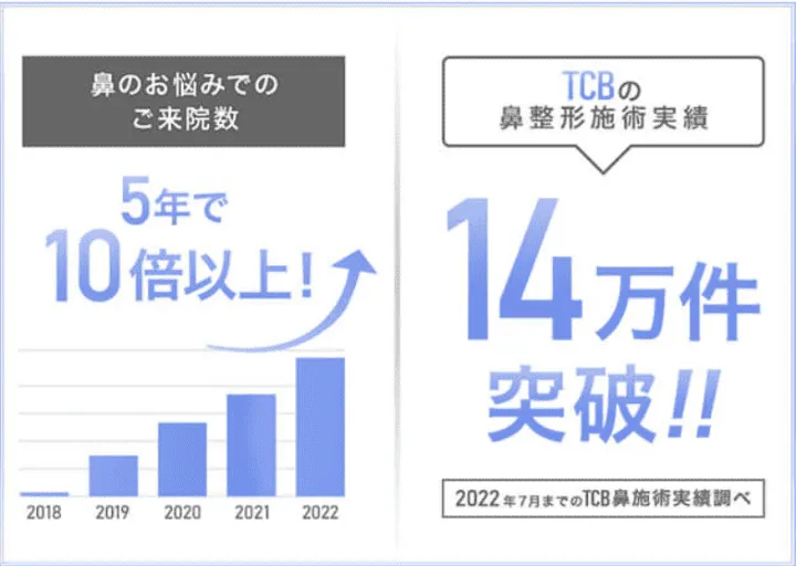 TCB鼻整形実績