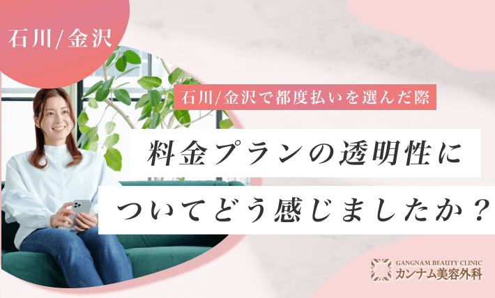 石川/金沢で都度払いを選んだ際、料金プランの透明性についてどう感じましたか？