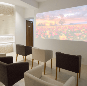 ブランクリニック金沢院の医療脱毛を受ける前の待合室