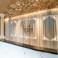 HAAB x DREAM BEAUTY CLINIC 東京本院の糸リフトを受ける前の受付