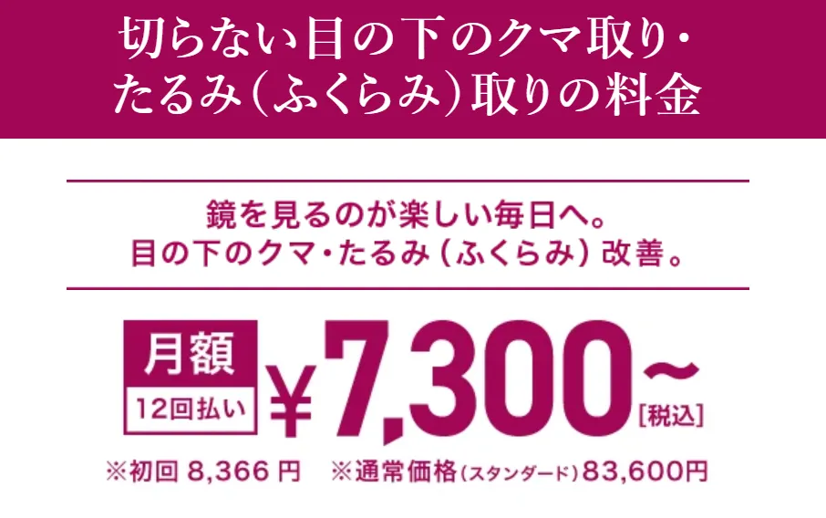 TCBのクマ取り価格