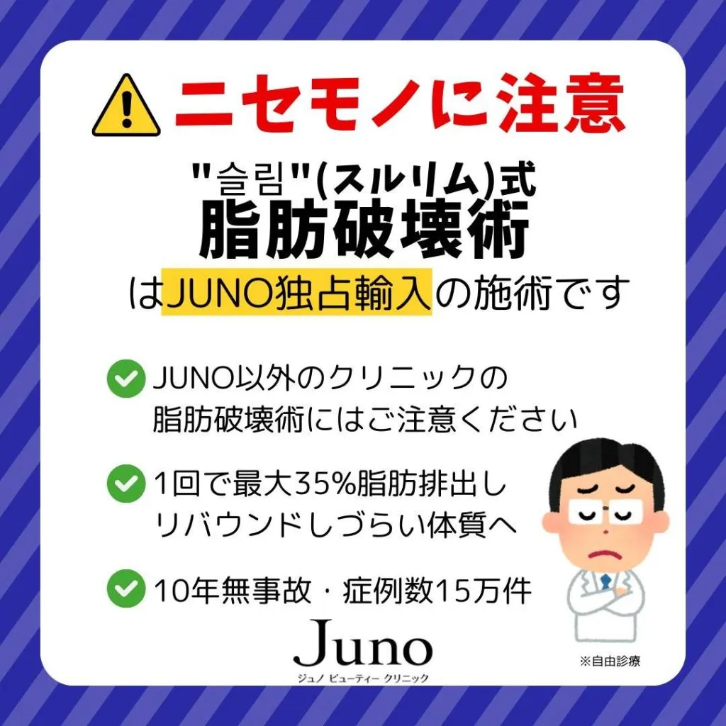 福岡でスルリム注射ができるクリニックを徹底調査 ジュノの偽物注意