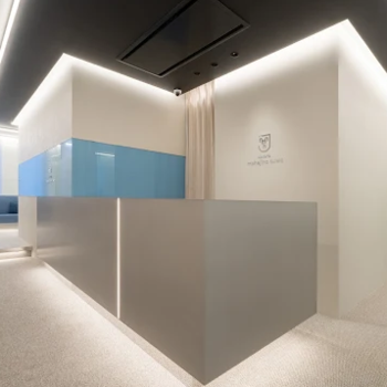 博多もへじのクリニックの二重整形を受ける前の受付