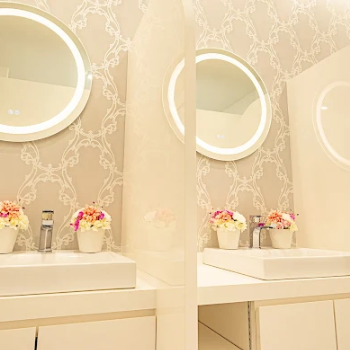 TCB東京中央美容外科 水戸院のクマ取り整形を受けた後のパウダールーム