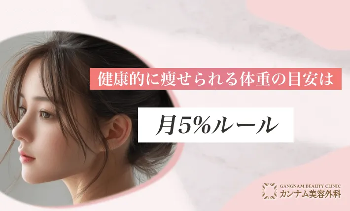 健康的に痩せられる体重の目安は月5%ルール