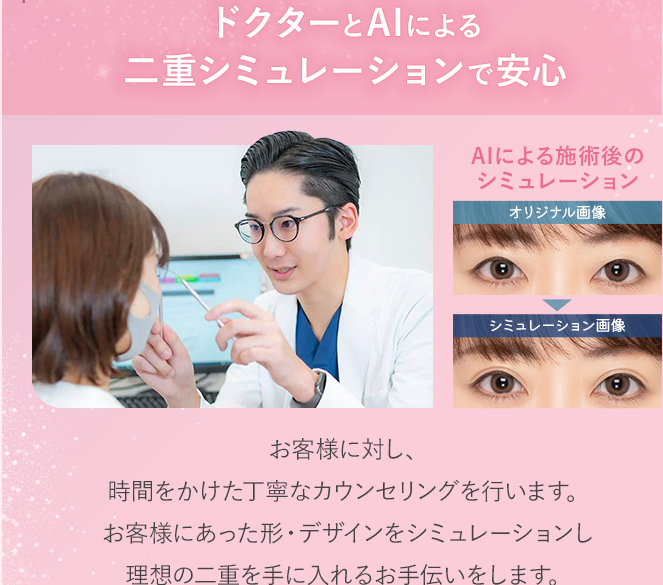 旭川のおすすめのTCBの二重整形のカウンセリング画像