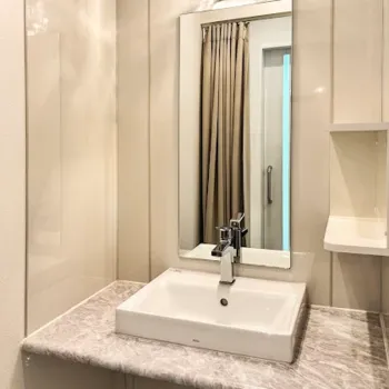 レナトゥスクリニック 福岡天神院の医療脱毛を受けた後のパウダールーム