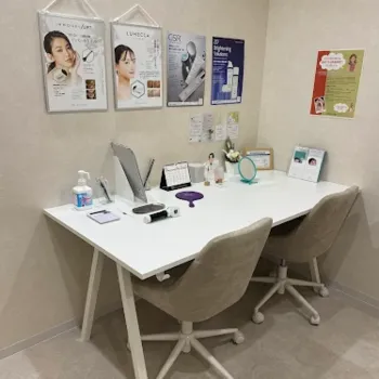 Villa Beauty Clinicのの医療脱毛を受ける前のカウンセリングルーム