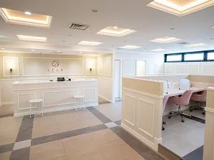 LULA美容クリニック 大阪2院のシミ取りを受ける前の待合室