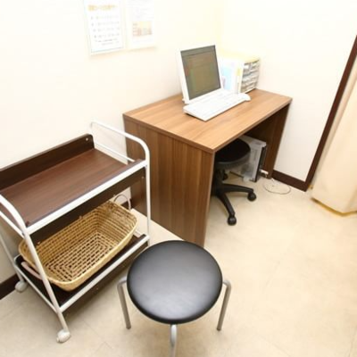 蒲田グランデュオ皮膚科の医療脱毛を受ける前の診察室