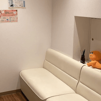 ルシアクリニック 渋谷院の医療脱毛を受ける前の待合室