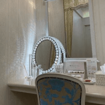 M's CLINICの医療脱毛を受けた後のパウダールーム