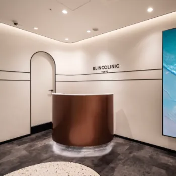 BLINC CLINICの二重整形を受ける前の受付