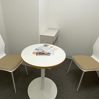 プラセルクリニック 新宿院の医療脱毛を受ける前のカウンセリングルーム