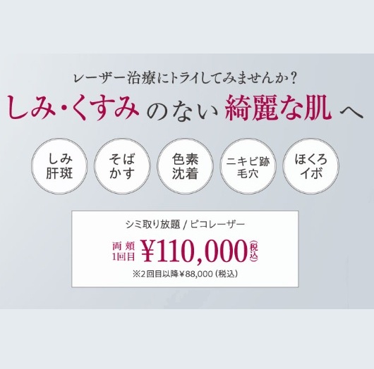 高須クリニック　シミ取り
