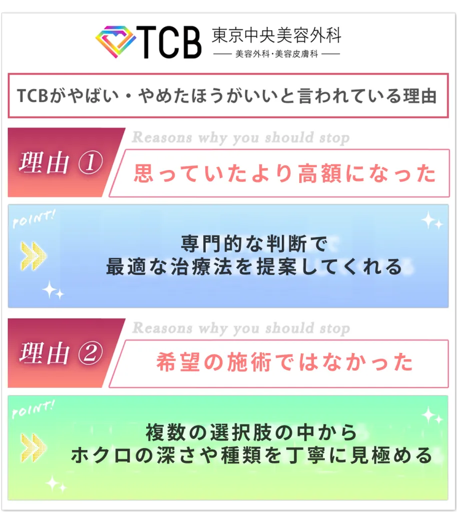TCBのほくろ除去がやばい理由