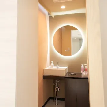 BAO CLINIC 梅田院のジェントルマックスプロによる施術を受けた後のパウダールーム