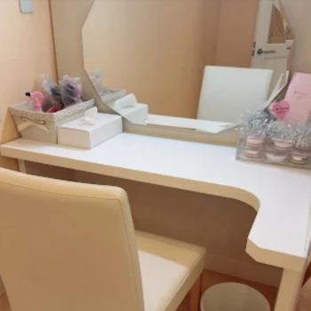 マリアクリニック 愛知2院のほくろ除去を受けた後のパウダールーム