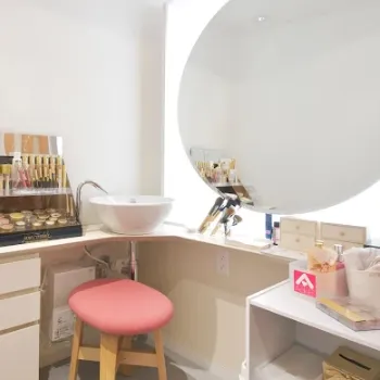 AdeBクリニック 秋田院のほくろ除去を受けた後のパウダールーム