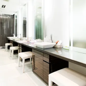 東京美容外科 銀座院のほくろ除去を受けた後のパウダールーム