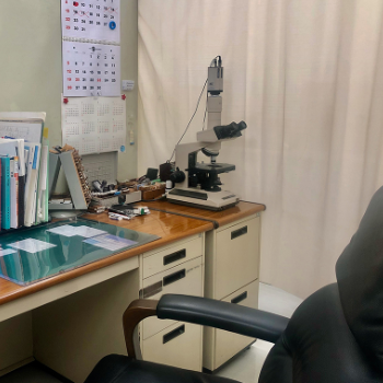 佐々木皮膚科クリニックのほくろ除去を受ける前の診察室