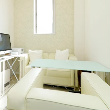 風の森皮ふ科のほくろ除去を受ける前のカウンセリングルーム