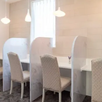 いっかく皮膚科クリニックのほくろ除去を受けた後のパウダールーム