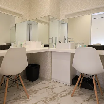 広島中央クリニックのシミ取りを受けた後のパウダールーム