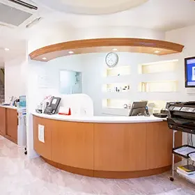 並木Sクリニックのシミ取りを受ける前の受付