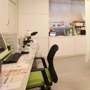 村田クリニックのほくろ除去を受ける前の診察室