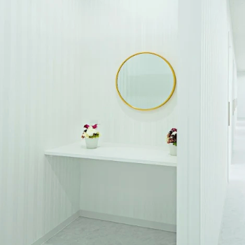 TCB東京中央美容外科 小倉院のほくろ除去を受けた後のパウダールーム