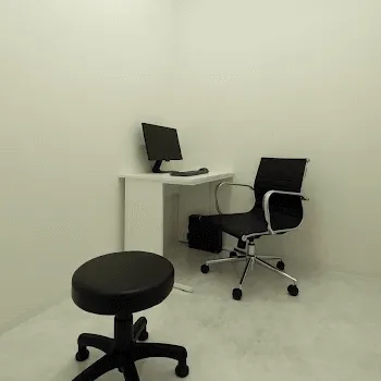 TCB東京中央美容外科 松山院のほくろ除去を受ける前の診察室