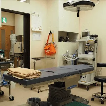 城本クリニック 水戸院のほくろ除去を受ける施術室