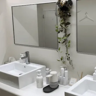 銀座美容クリニック 大分院のほくろ除去を受けた後のパウダールーム