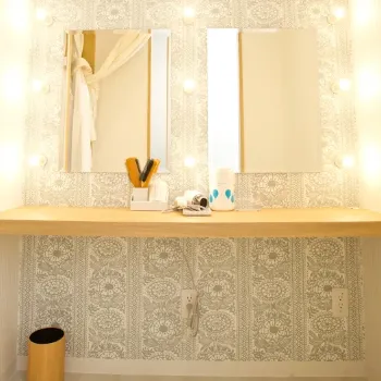 エルムクリニック 岡山院のほくろ除去を受けた後のパウダールーム