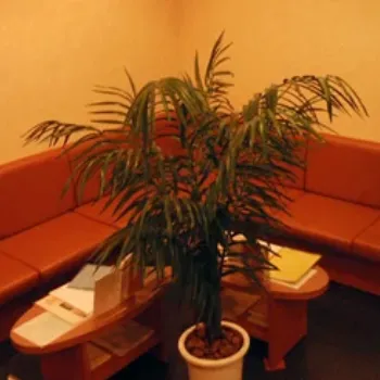 共立美容外科 岡山院のほくろ除去前の待合スペース