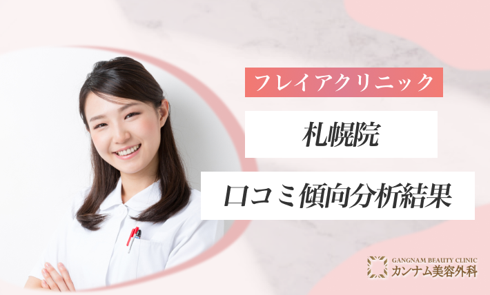 フレイアクリニック札幌院の口コミ傾向分析結果