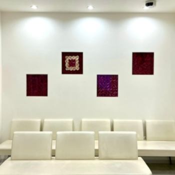 ステラロサクリニックのほくろ除去を受ける前の待合室