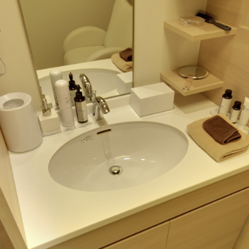 須田スキンケアクリニックのシミ取りを受けた後のパウダールーム