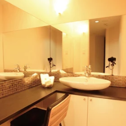 セントローズクリニックのシミ取りを受けた後のパウダールーム