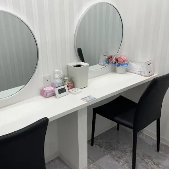 TCB東京中央美容外科 高崎院のほくろ除去を受けた後のパウダールーム