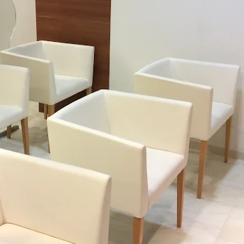 ガーデンクリニック 東京3院のシミ取りを受ける前の待合室