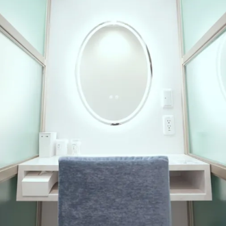 水の森美容クリニック 東京3院のシミ取りを受けた後のパウダールーム