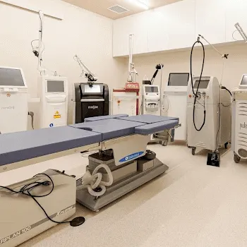 あらおクリニックの二重整形を受ける施術室