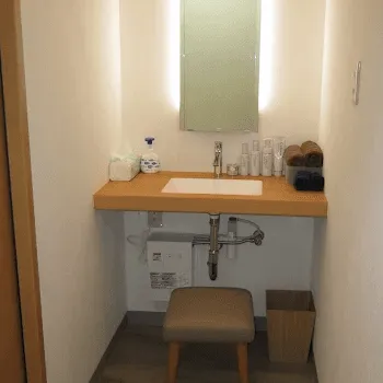 センター南形成外科皮フ科の二重整形を受けた後のパウダールーム