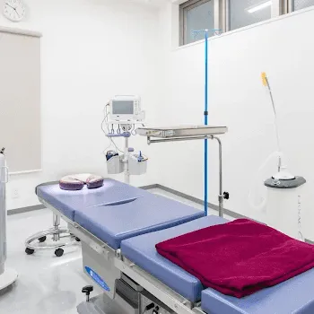 エムズクリニックの二重整形を受ける施術室