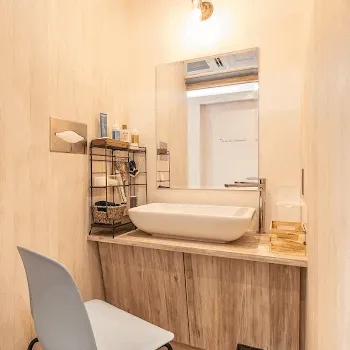 ヴィンテージビューティークリニック横浜の二重整形を受けた後のパウダールーム